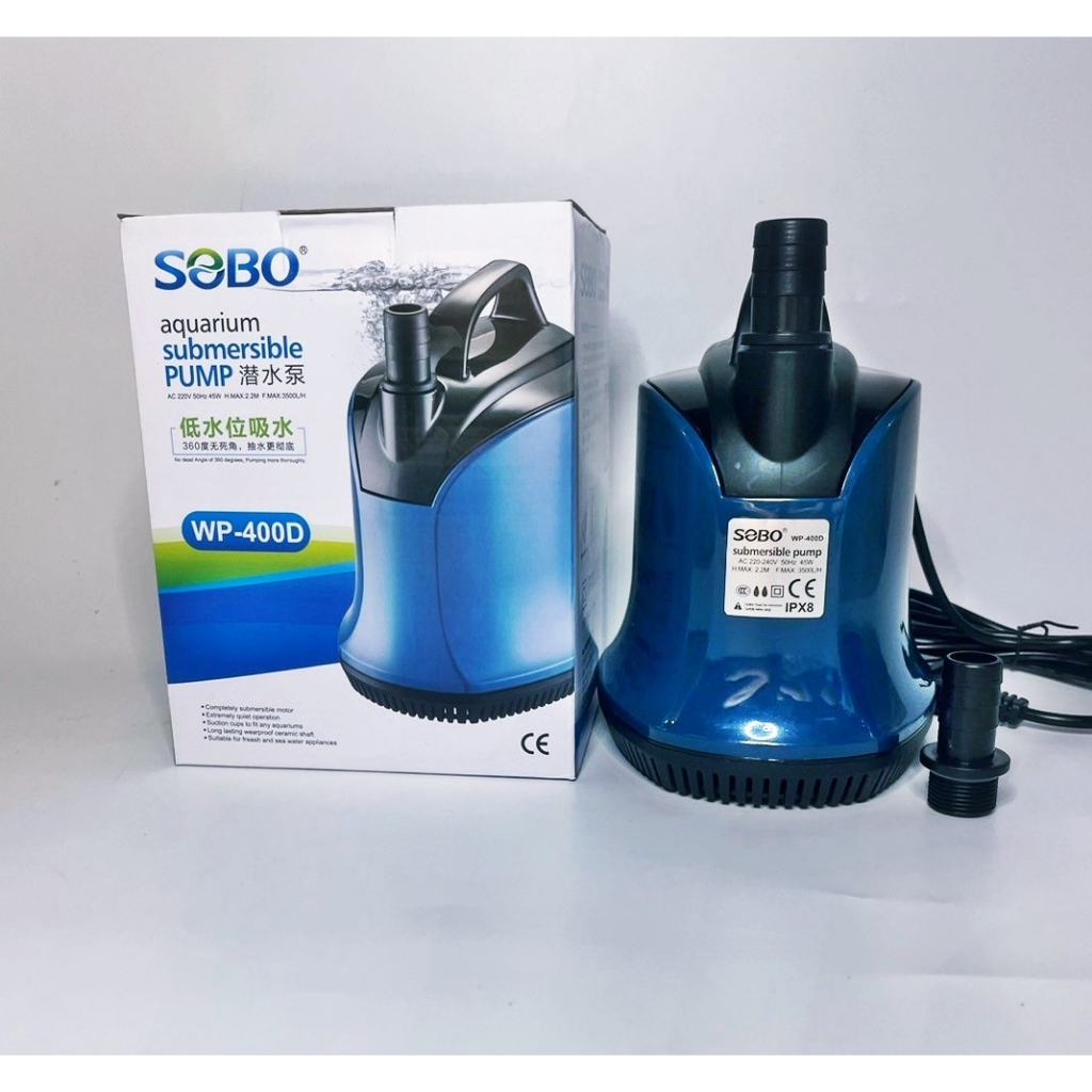 ภาพเพิ่มเติมของ ปั๊มน้ำ SOBO WP-300D, WP-500D, WP-600D, WP-700D, ปั๊มน้ำไดโว่ คุณภาพยอดนิยม(ราคาถูก)
