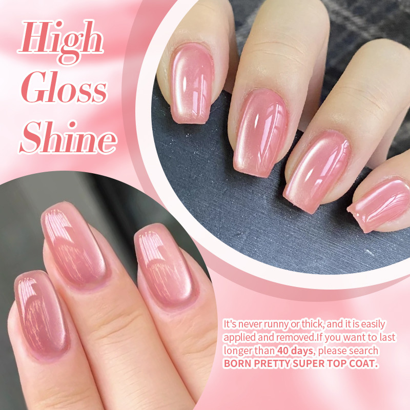 ภาพเพิ่มเติมของ 【Local】BORN PRETTY สีชมพูลูกปัดแก้วคริสตัลแมวตาแม่เหล็กเจลเล็บ Freedom Land Jelly กึ่งถาวร Soak Off UV เจลเคลือบเงา 10ml