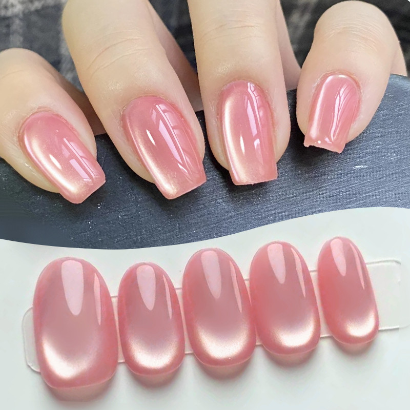ภาพเพิ่มเติมของ 【Local】BORN PRETTY สีชมพูลูกปัดแก้วคริสตัลแมวตาแม่เหล็กเจลเล็บ Freedom Land Jelly กึ่งถาวร Soak Off UV เจลเคลือบเงา 10ml