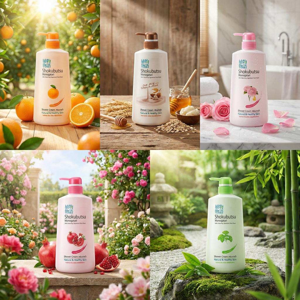 ภาพเพิ่มเติมของ 1 แถม 1 ครีมอาบน้ำ โชกุบุสซึ Shokubutsu Monogatari Shower สูตรอ่อนโยน บำรุงผิวนุ่มชุ่มชื่น ระงับกลิ่นกาย 500 มล.