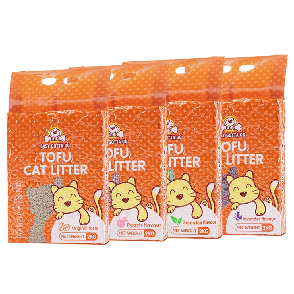 ภาพเพิ่มเติมของ 【บรรจุในกล่องเต็ม】EGG ทรายแมวเต้าหู้ 2KG/6L 4กลิ่น ทรายแมว กำจัดกลิ่น ผลิตจากกากถั่วเหลืองธรรมชาติ COD