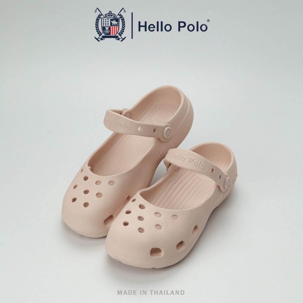 ภาพเพิ่มเติมของ Hello Polo รองเท้าแฟชั่นผู้หญิง รองเท้าแมรี่เจน ทรงบัลเล่ต์ ดีไซน์เรียบง่าย กันลื่นและทนทาน EVA แฟชั่นฤดูร้อน HP8075
