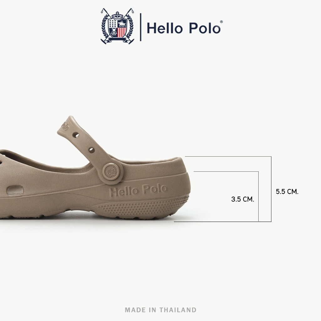 ภาพเพิ่มเติมของ Hello Polo รองเท้าแฟชั่นผู้หญิง รองเท้าแมรี่เจน ทรงบัลเล่ต์ ดีไซน์เรียบง่าย กันลื่นและทนทาน EVA แฟชั่นฤดูร้อน HP8075