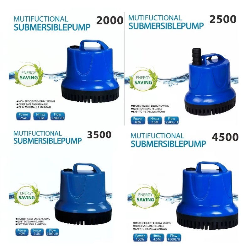ภาพเพิ่มเติมของ ปั๊มแช่ไฟฟ้า 220V แบบดูดด้านล่าง สำหรับบ่อปลา ตู้ปลา น้ำพุ ปั๊มน้ำอัตโนมัติ ไดโว่กำลังแรง เสียงเงียบ
