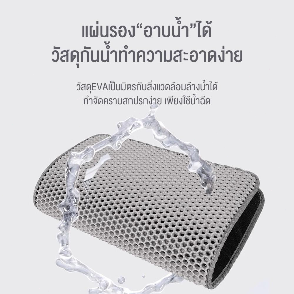 ภาพเพิ่มเติมของ (120*70CM) แผ่นดักทรายแมว พรมดักทรายแมว พรม 2 ชั้น EVA ช่วยดัก ทรายแมว ที่ติดตามเท้า แผ่น รอง ทรายแมว ขนาด ใหญ่