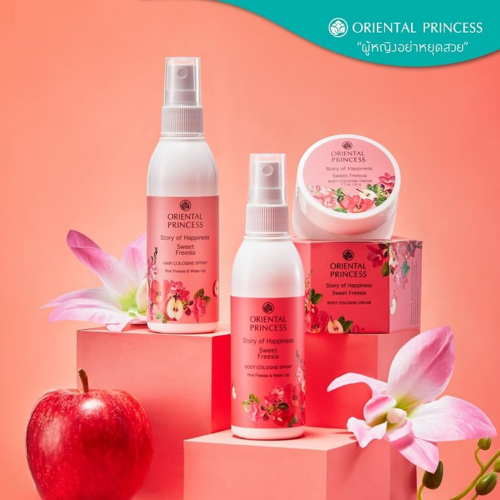 ภาพเพิ่มเติมของ [แท้.โค้ดส่งฟรี] สเปย์ผมหอม ตัวหอม Oriental Princess Story of Happiness hair cologne spray 100ml