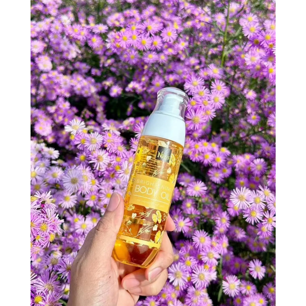ภาพเพิ่มเติมของ Ness Brightening Body Oil กลิ่นวานิลลาครัวซองต์ 100ml บำรุงผิวให้กระจ่างใสและสุขภาพดี สำหรับทุกสภาพผิว ให้คุณมั่นใจในผิว