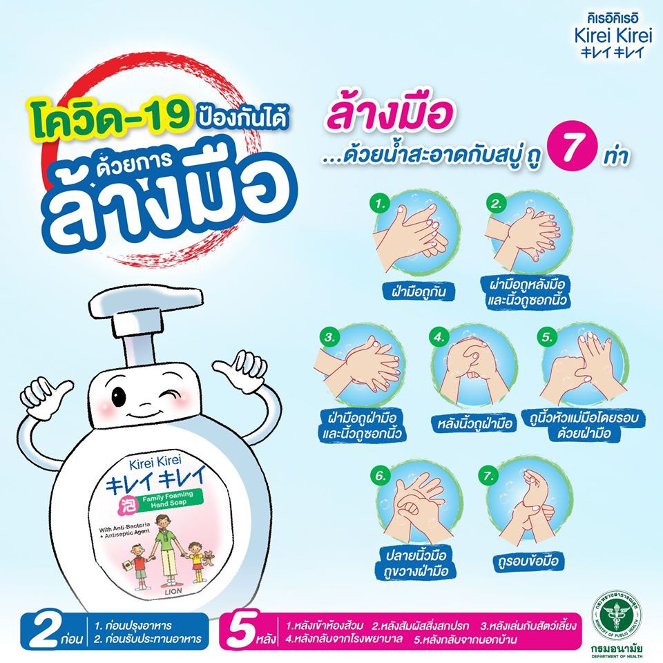 ภาพเพิ่มเติมของ Kirei Kirei โฟมล้างมือ คิเรอิ คิเรอิ ชนิดถุงเติม 200 ml 3 ถุง
