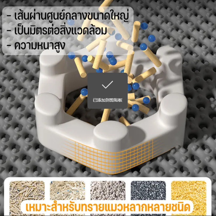 ภาพเพิ่มเติมของ 120x70cm!!!!! แผ่นดักทรายแมว พรม 2 ชั้น EVA แผ่นดักทรายแมวขนาดใหญ่พิเศษ สามารถนำทรายกลับมาใช้ไหม่ได้