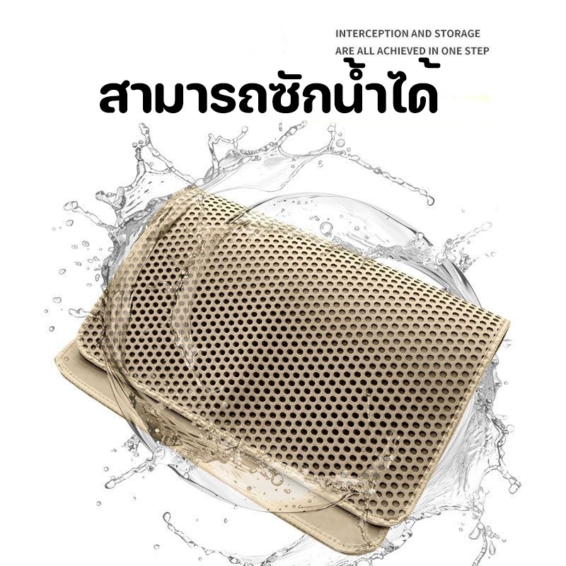 ภาพเพิ่มเติมของ 120x70cm!!!!! แผ่นดักทรายแมว พรม 2 ชั้น EVA แผ่นดักทรายแมวขนาดใหญ่พิเศษ สามารถนำทรายกลับมาใช้ไหม่ได้