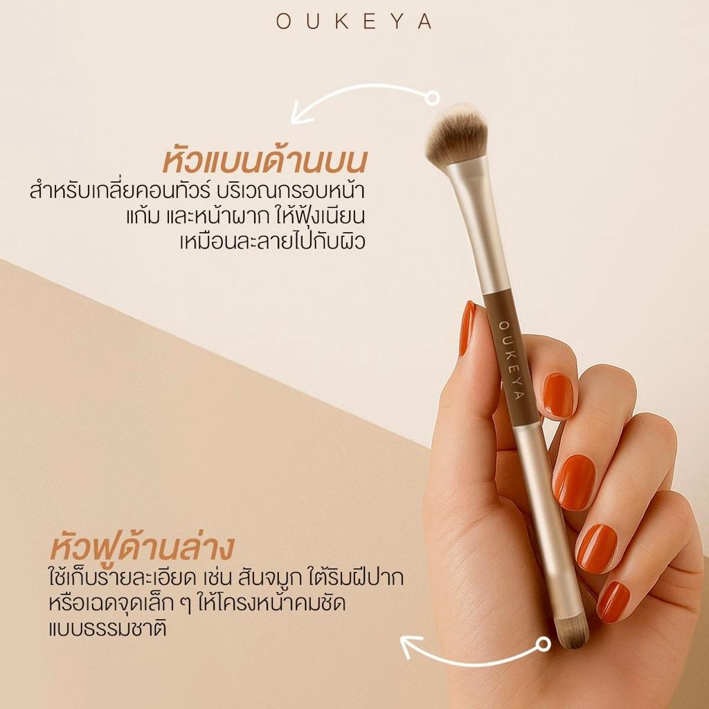 ภาพเพิ่มเติมของ OUKEYA  CONTOUR & HIGHLIGHT พาเลตคอนทัวร์ และไฮไลท์เนื้อแมตต์ 4 เฉดสี ช่วยเพิ่มกรอบหน้าให้ดูมีมิติ (แถมแปรงทุกออเดอร์)