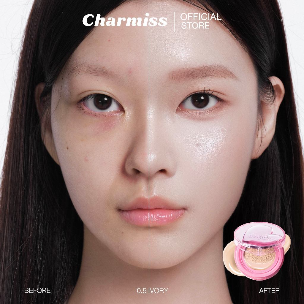 ภาพเพิ่มเติมของ คุชชั่นชมพูผิวโกลว์เรียกแสง Charmiss Charming Iconic Glow SPF50+ PA++++  11g