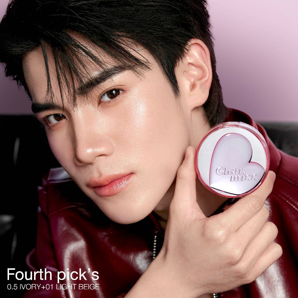 ภาพเพิ่มเติมของ คุชชั่นชมพูผิวโกลว์เรียกแสง Charmiss Charming Iconic Glow SPF50+ PA++++  11g
