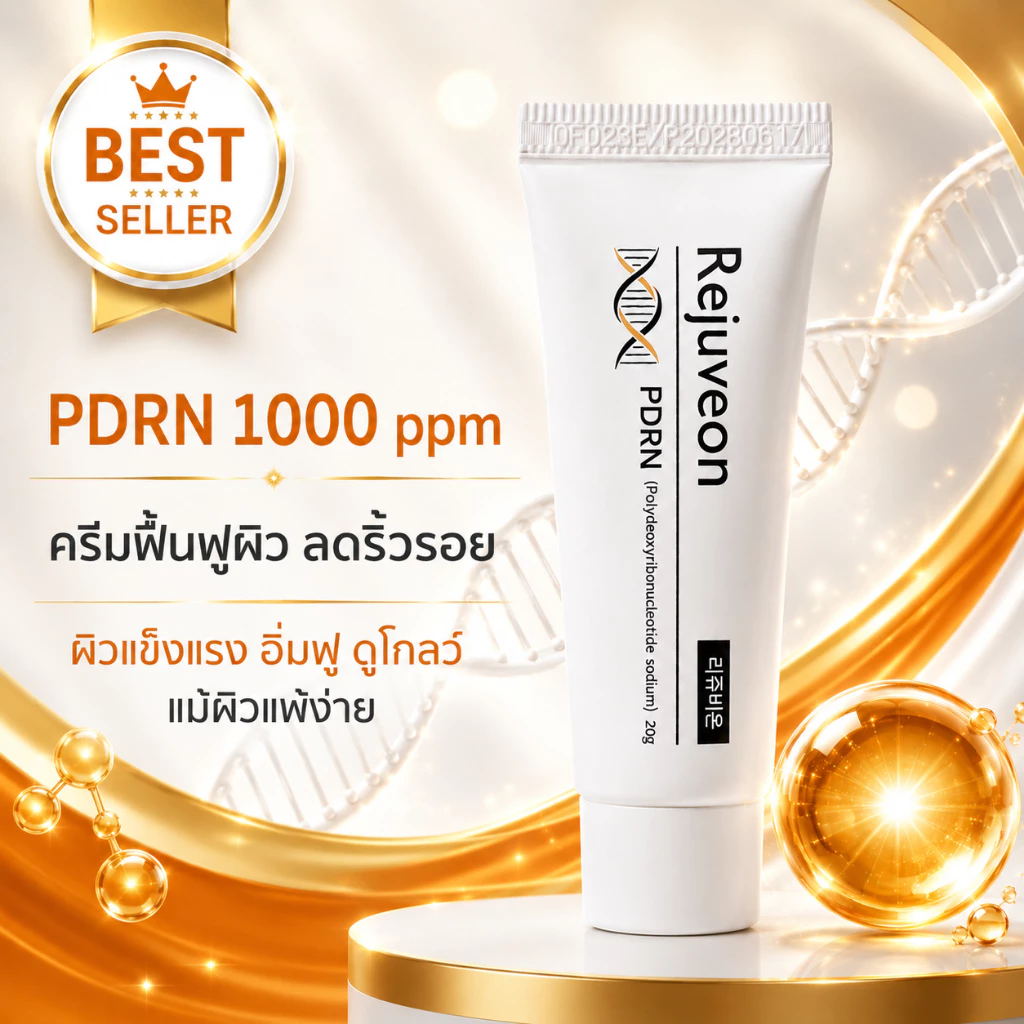 ภาพเพิ่มเติมของ Rejuveon PDRN 1000 Plus Cream /PDRN Cream/PDRNExosome ครีมเกาหลี ครีมฟื้นฟูผิวลดริ้วรอยอายุ35+แห้งหลังเลเซอร์ ผิวแพ้ง่าย