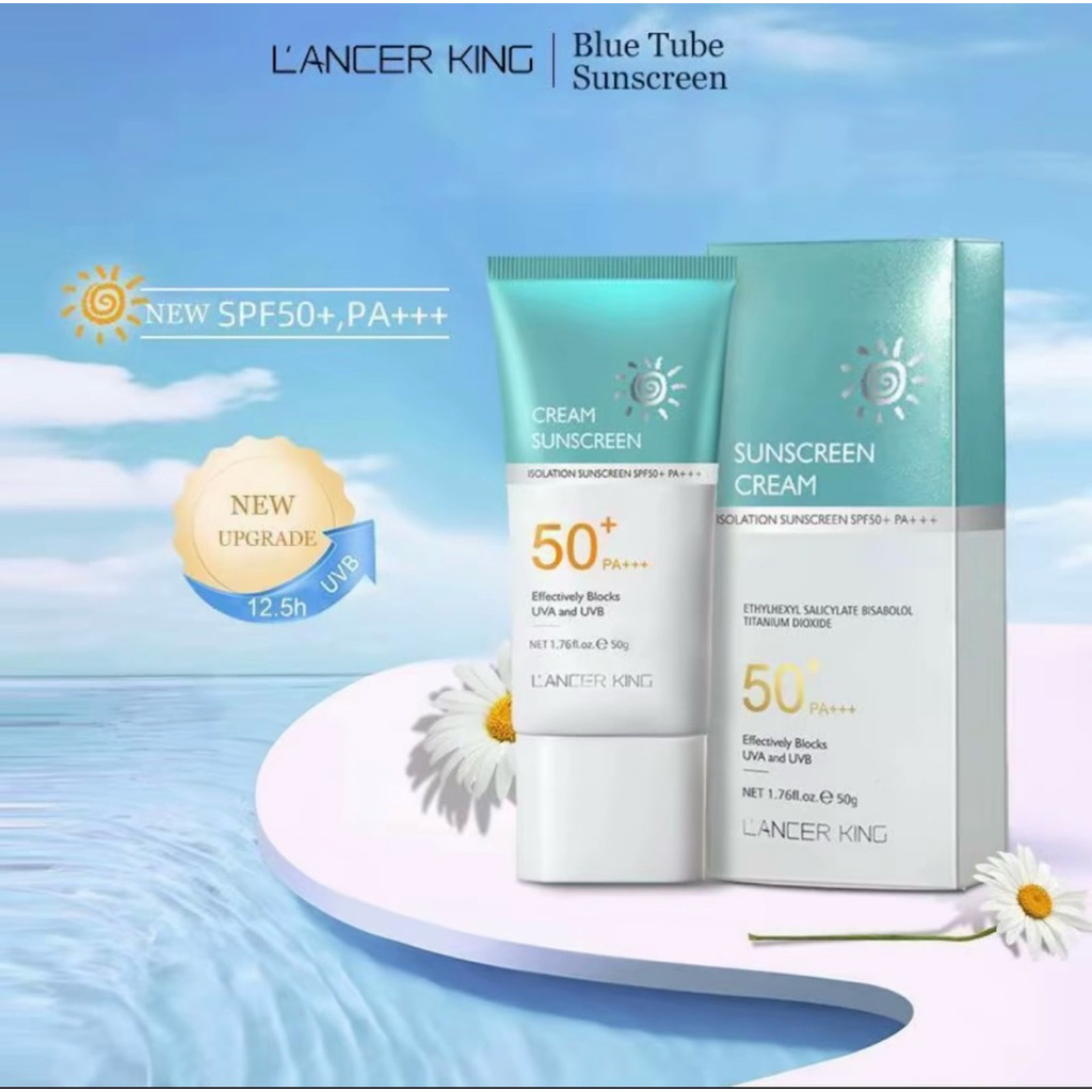 ภาพเพิ่มเติมของ ซื้อ2แถม2 ครีมกันแดดUV 50+PA+++ ไม่เหนียว น้ำหนักเบา ครีมLANCERKING SKINCARE FACIAL SUNSCREEN CREAM