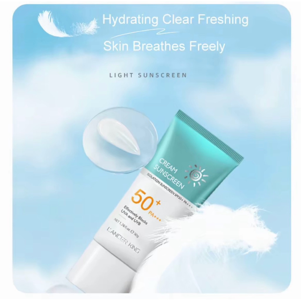 ภาพเพิ่มเติมของ ซื้อ2แถม2 ครีมกันแดดUV 50+PA+++ ไม่เหนียว น้ำหนักเบา ครีมLANCERKING SKINCARE FACIAL SUNSCREEN CREAM