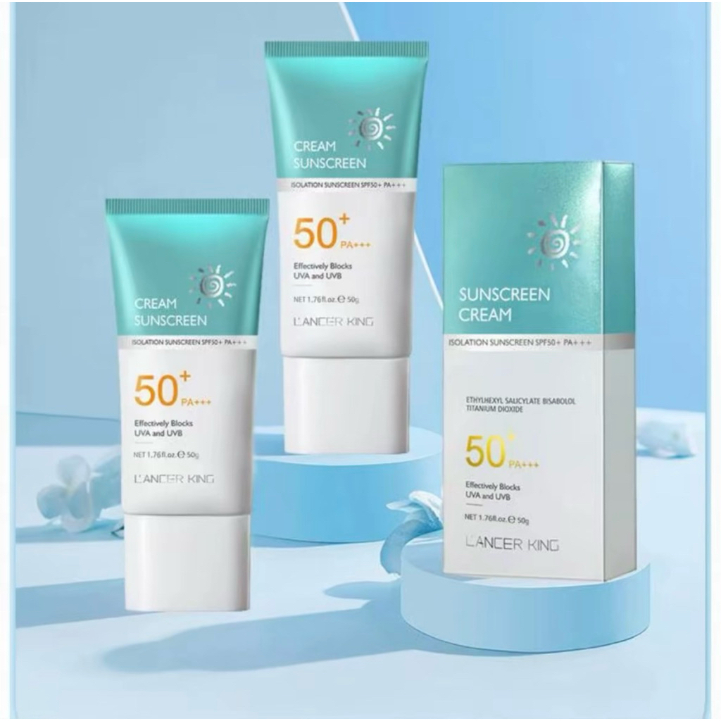 ภาพเพิ่มเติมของ ซื้อ2แถม2 ครีมกันแดดUV 50+PA+++ ไม่เหนียว น้ำหนักเบา ครีมLANCERKING SKINCARE FACIAL SUNSCREEN CREAM