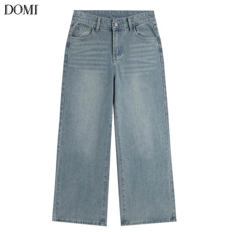 ภาพเพิ่มเติมของ DOMI - (S-3XL) กางเกงยีนส์เอวสูง ทรงลิซ่า กระบอกใหญ่ ทรงสวย ใส่สบาย แมทง่าย ใส่ได้ทุกลุค