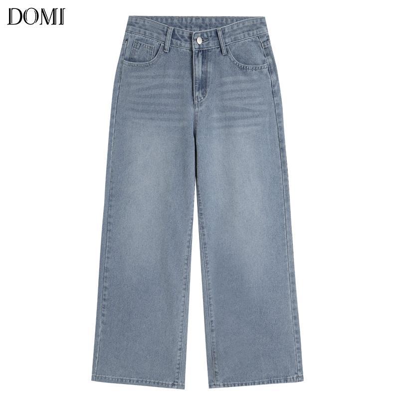 ภาพเพิ่มเติมของ DOMI - (S-3XL) กางเกงยีนส์เอวสูง ทรงลิซ่า กระบอกใหญ่ ทรงสวย ใส่สบาย แมทง่าย ใส่ได้ทุกลุค