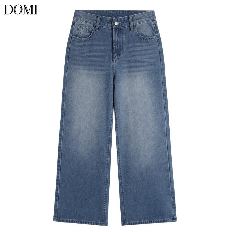 ภาพเพิ่มเติมของ DOMI - (S-3XL) กางเกงยีนส์เอวสูง ทรงลิซ่า กระบอกใหญ่ ทรงสวย ใส่สบาย แมทง่าย ใส่ได้ทุกลุค
