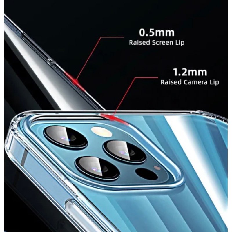 ภาพเพิ่มเติมของ เคสใส สำหรับ iPhone ขอบนิ่มหลังแข็ง(TPU + PC ) เคสกันกระแทก 15 Pro Max 17 16 14 13 11 12 Pro Max 13 12 15 Pro 14 15 plus