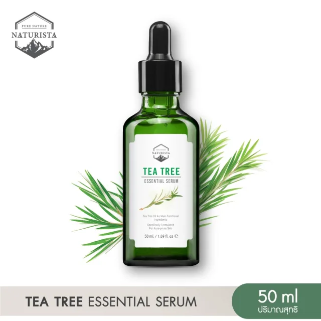 Naturista เซรั่มจากสารสกัดทีทรี ช่วยป้องกันปัญหาสิว ผิวกระชับเรียบเนียน TeaTree Essential Serum 50ml