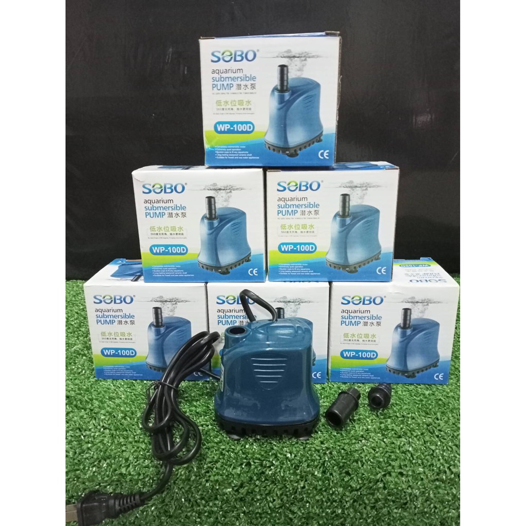ภาพเพิ่มเติมของ ปั๊มน้ำ SOBO WP-100D, WP-200D, WP-300D, WP-500D, ปั๊มน้ำไดโว่ คุณภาพยอดนิยม(ราคาถูก)