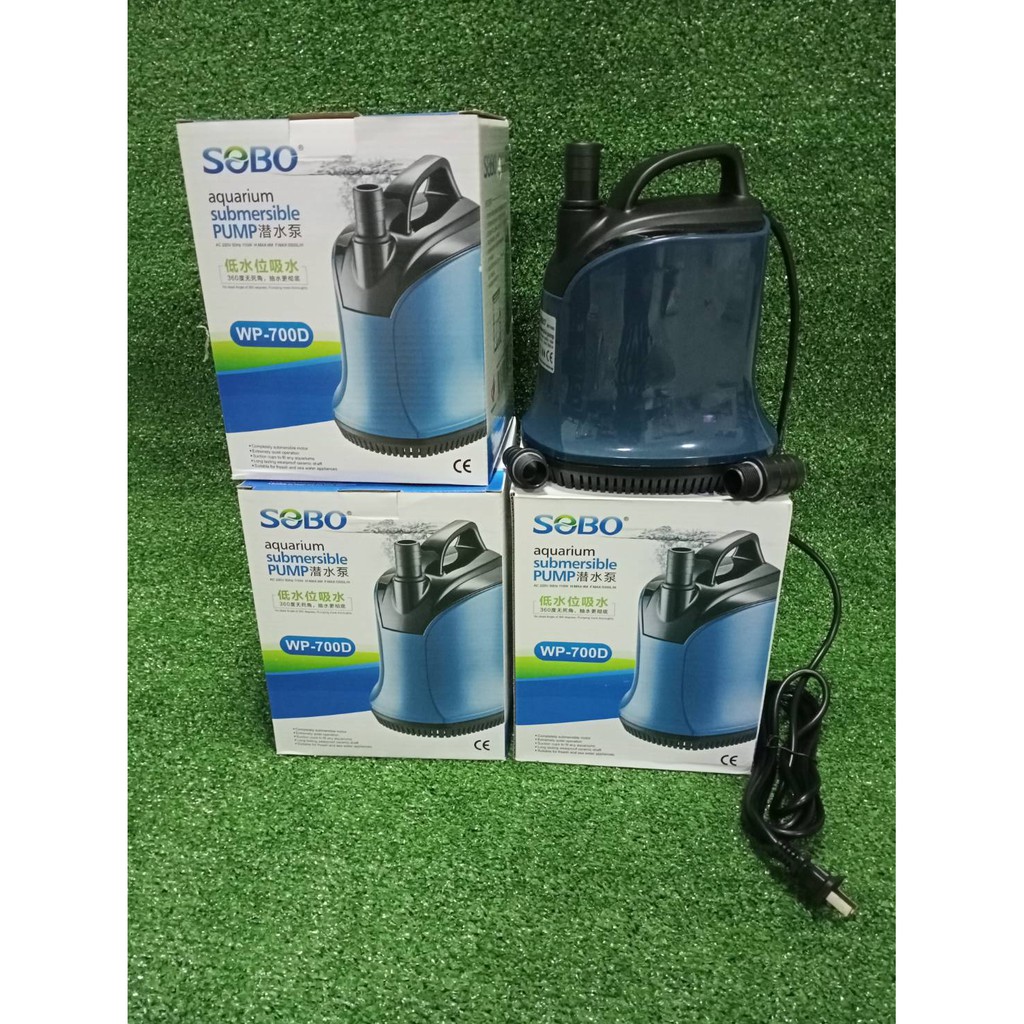 ภาพเพิ่มเติมของ ปั๊มน้ำ SOBO WP-100D, WP-200D, WP-300D, WP-500D, ปั๊มน้ำไดโว่ คุณภาพยอดนิยม(ราคาถูก)