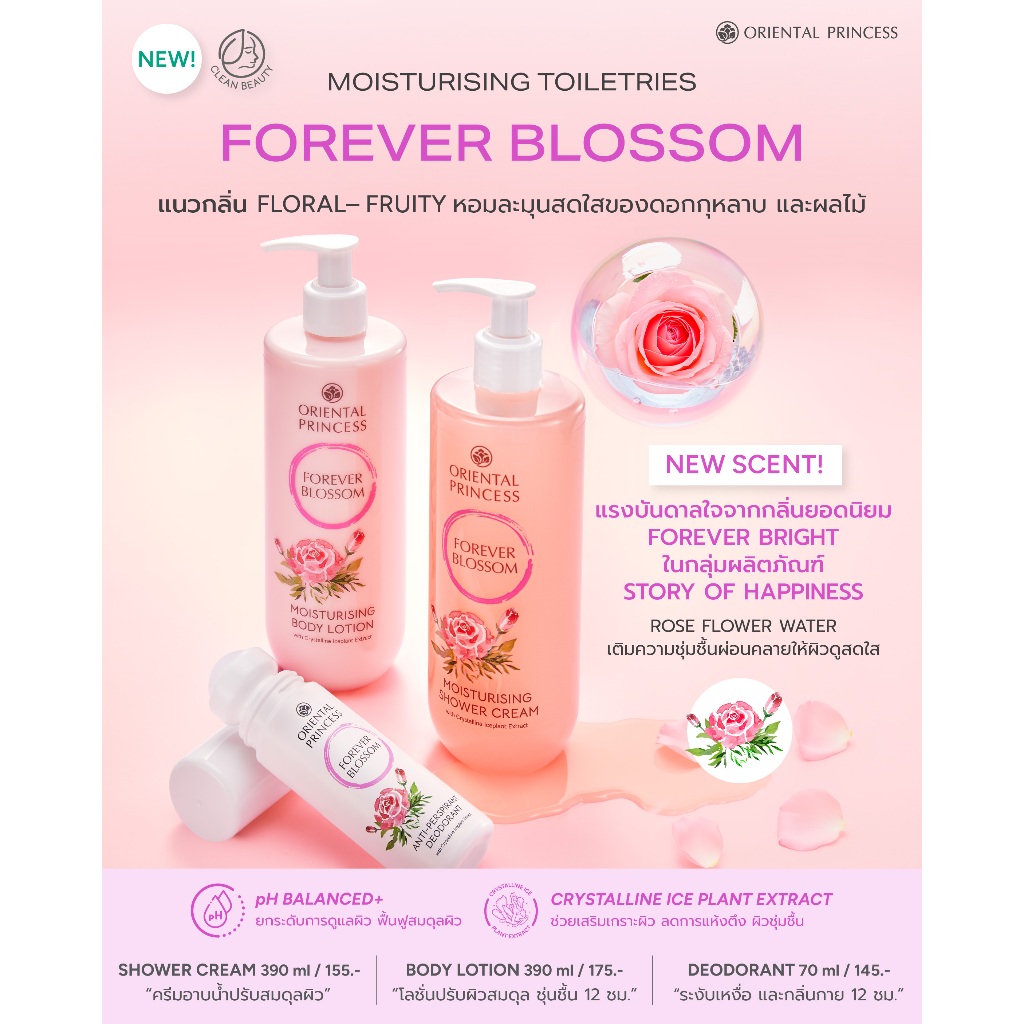 ภาพเพิ่มเติมของ ใหม่ ! Oriental Princess ครีมทาผิว Moisturising Body Lotion 390 ml