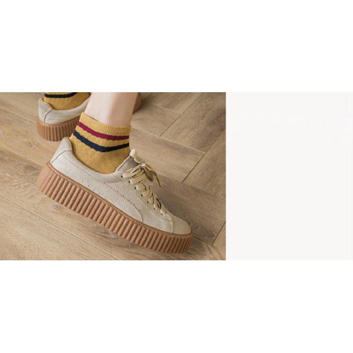 ภาพเพิ่มเติมของ (W-091) ซื้อขั้นต่ำ 2 คู่ ถุงเท้าสีพื้น 10สี ข้อคาดสี ถุงเท้าข้อสั้น แฟชั่น ลายน่ารักเนื้อผ้านุ่ม