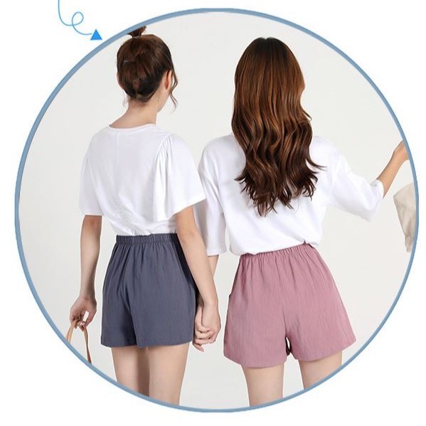 ภาพเพิ่มเติมของ YY02★★กางเกงขาสั้นผ้าลินินสไตล์ญี่ปุ่น มีให้เลือก11สี COK