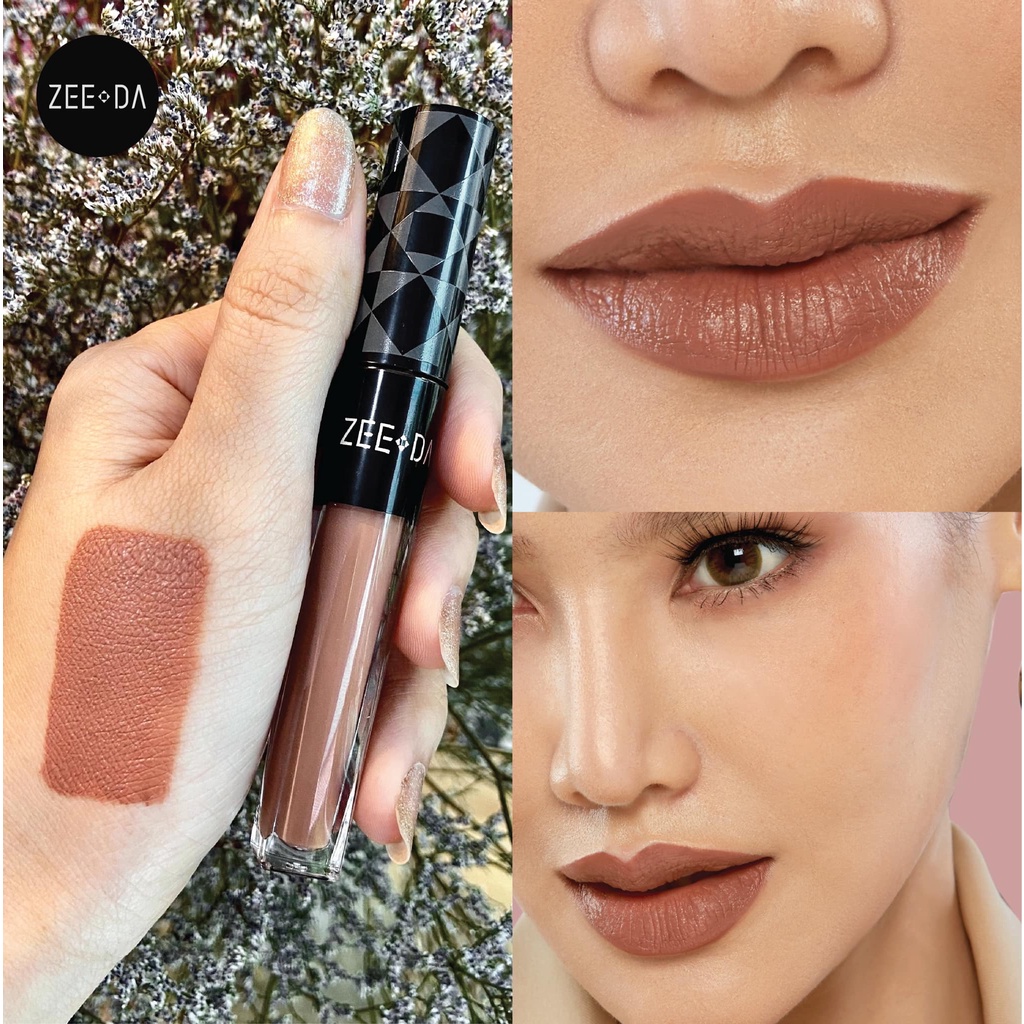 ภาพเพิ่มเติมของ ZEEDA SILKY COAT LIP MATTE (ลิปกันน้ำ, ไม่ติด mask)