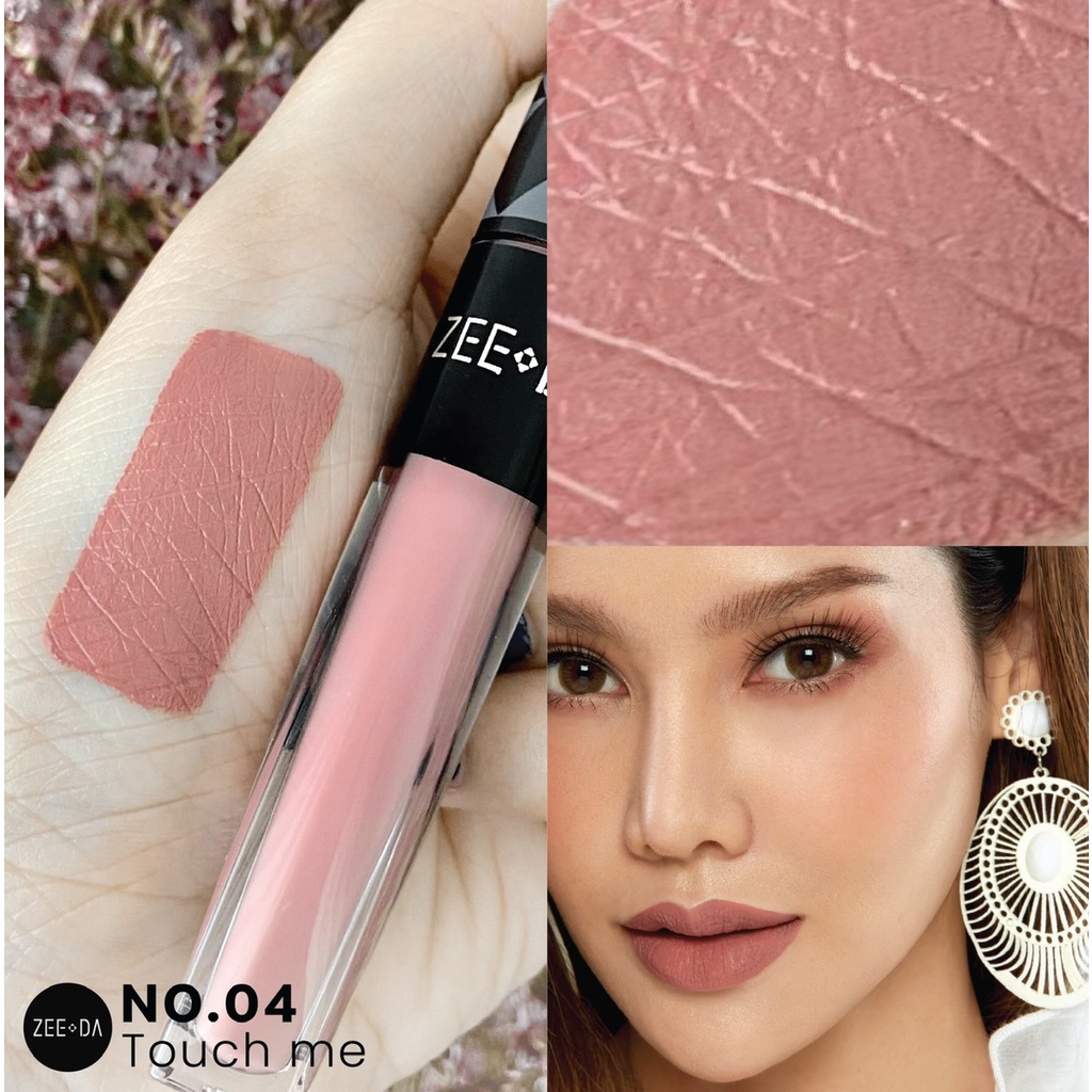 ภาพเพิ่มเติมของ ZEEDA SILKY COAT LIP MATTE (ลิปกันน้ำ, ไม่ติด mask)