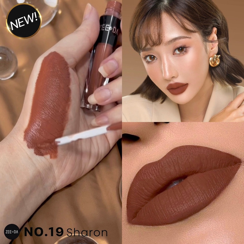 ภาพเพิ่มเติมของ ZEEDA SILKY COAT LIP MATTE (ลิปกันน้ำ, ไม่ติด mask)